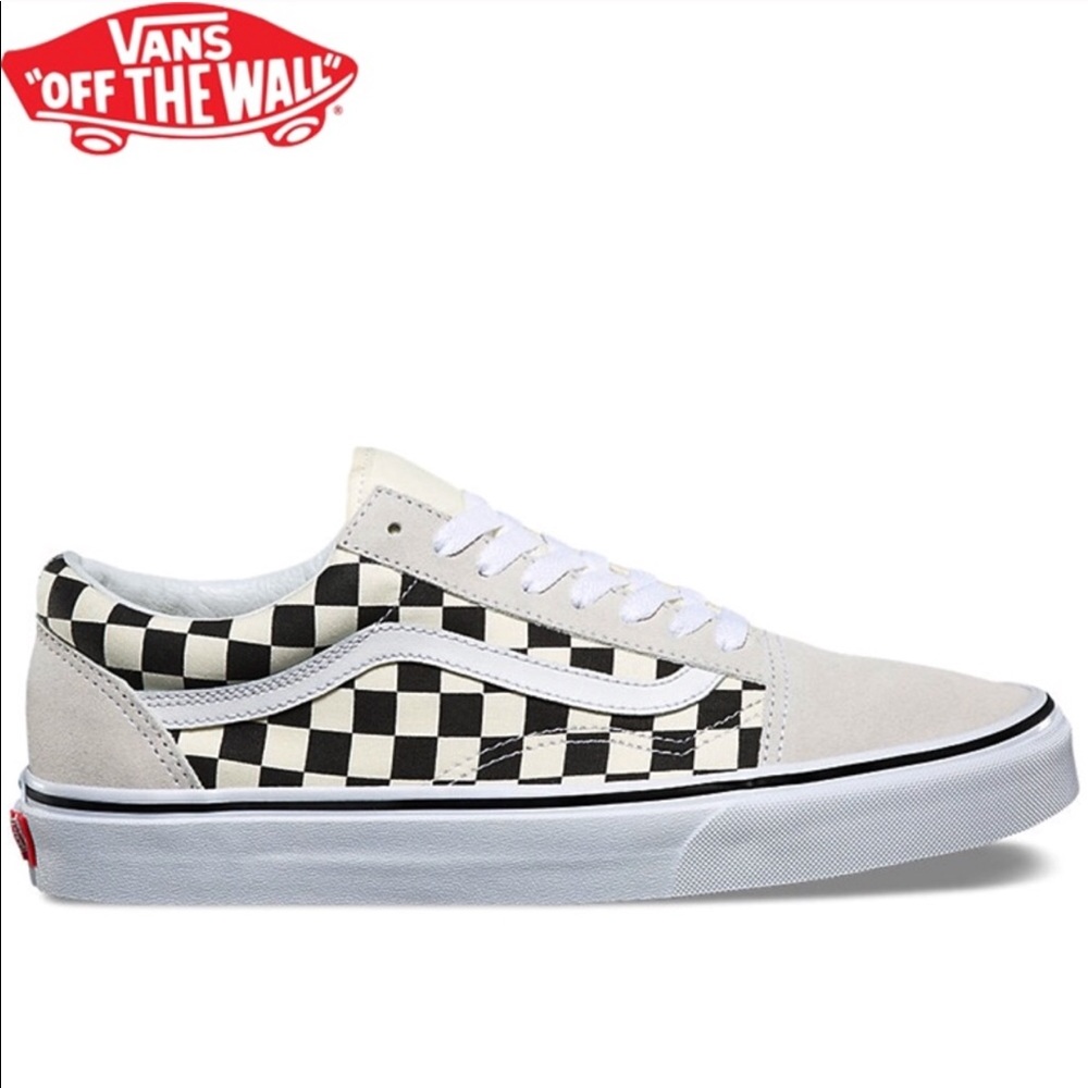 off white checkered vans